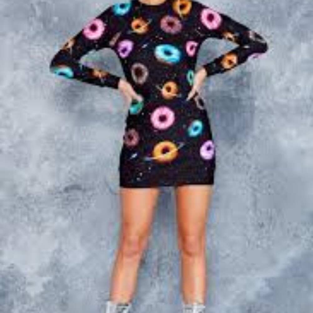 Blackmilk Donuts in Space Dress (reserved for @lashiec)